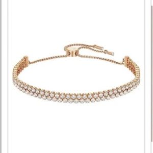 Swarovski Gold Double Layered Tennis Bracelet
